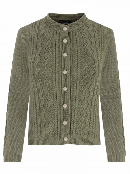 Strickjacke Tegernsee Oliv