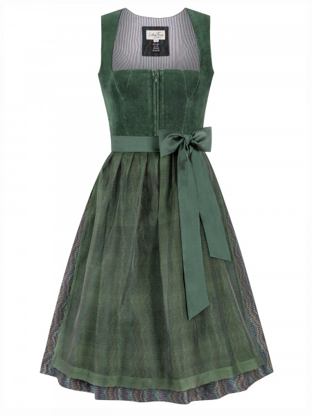 Dirndl Brianne Samt emerald