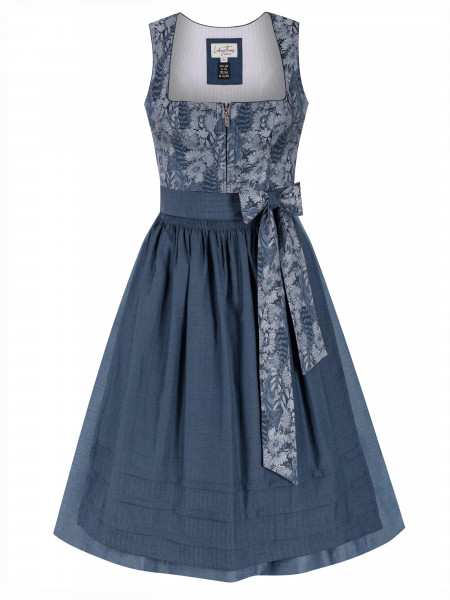 Dirndl Rosie deep ocean blue