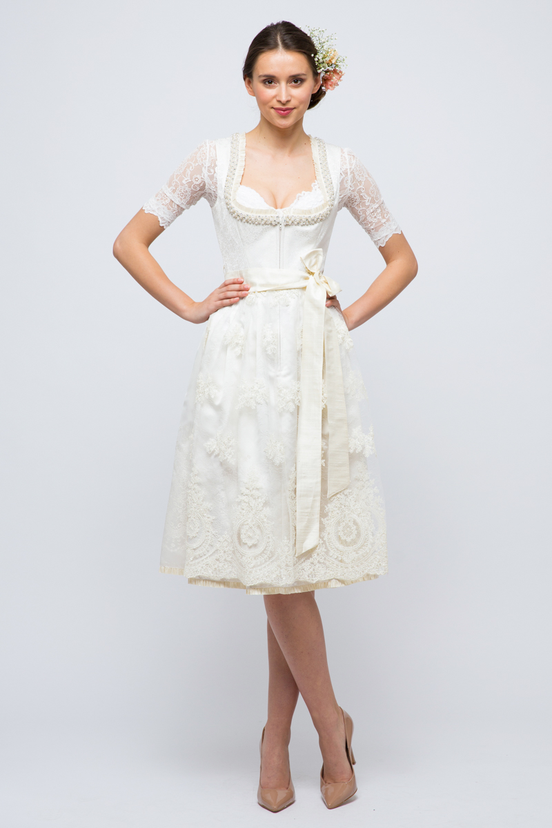 Midi Dirndl Michelle, creme | Melega Fashion | online