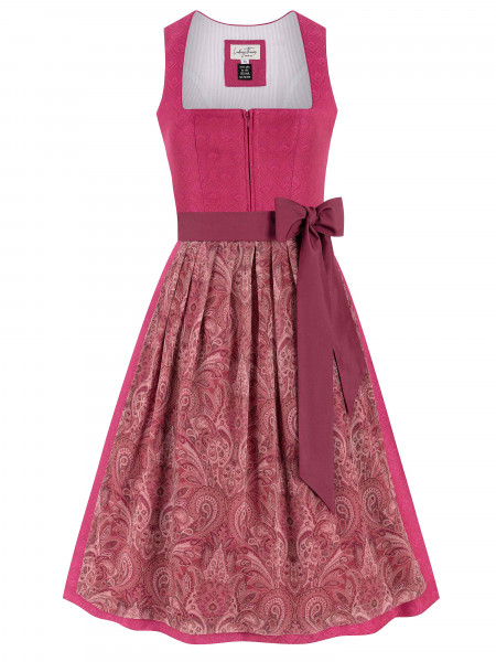 Dirndl Rosie raspberry paisley